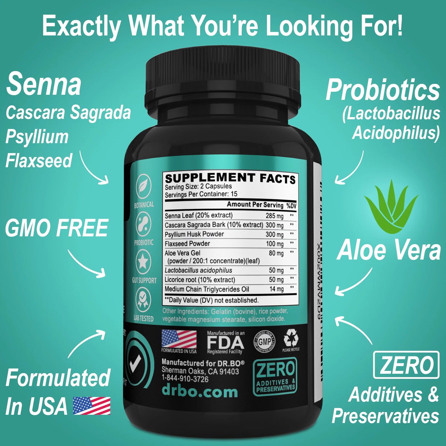 15-Day Colon Detox Cleanse | Natural Herbal Formula for Gut Health & Toxin Relief