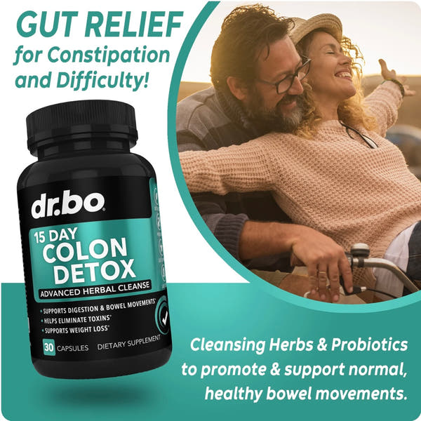 15-Day Colon Detox Cleanse | Natural Herbal Formula for Gut Health & Toxin Relief
