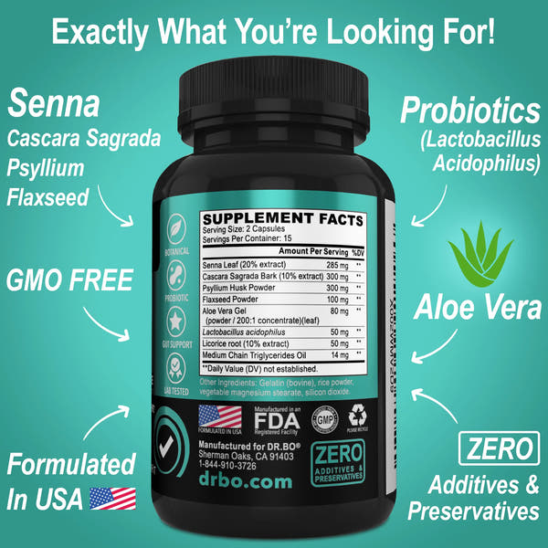 15-Day Colon Detox Cleanse | Natural Herbal Formula for Gut Health & Toxin Relief
